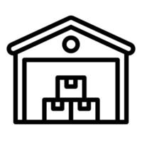 warehouse line icon vector , home