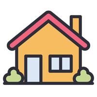 residential line icon vector , home