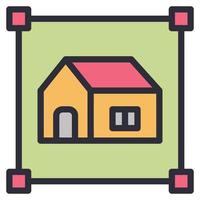 layout line icon vector , home
