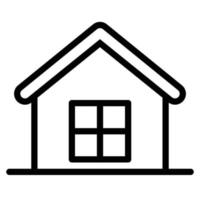vector de icono de línea de casa, hogar