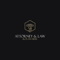 sa diseño de iniciales de monograma para logotipo legal, abogado, abogado y bufete de abogados vector