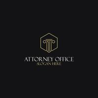 OU monogram initials design for legal, lawyer, attorney and law firm logo vector