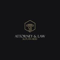 SN monogram initials design for legal, lawyer, attorney and law firm logo vector