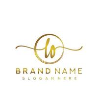 Initial LO beauty monogram and elegant logo design, handwriting logo of initial signature, wedding, fashion, floral and botanical with creative template. vector