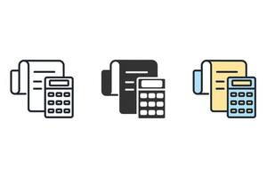 accounting icons  symbol vector elements for infographic web