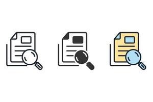 auditing icons  symbol vector elements for infographic web