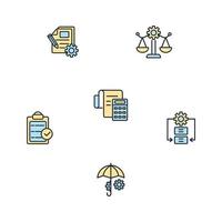 compliance icons set . compliance pack symbol vector elements for infographic web