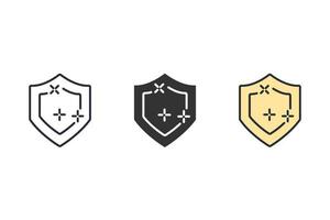 protection icons  symbol vector elements for infographic web