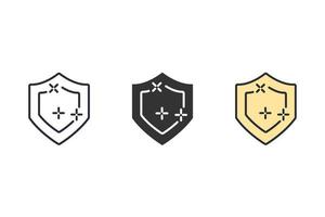 protection icons  symbol vector elements for infographic web