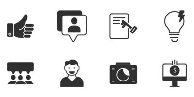 Blogger, blogging, blog icons set .  Blogger, blogging, blog pack symbol vector elements for infographic web