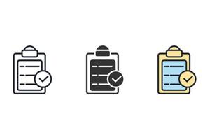 iconos estándar símbolo elementos vectoriales para infografía web vector