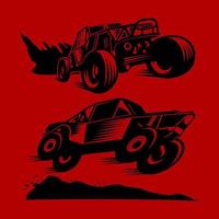 dirty race car design illustration vector