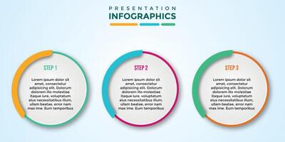 editable presentation infographic template vector