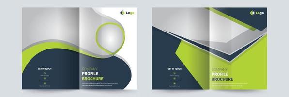 Company Profile Brochure Cover Design Template adept for multipurpose Projects vector