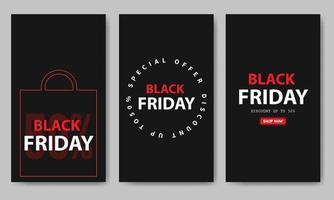 Black Friday Bundle Template Flat vector