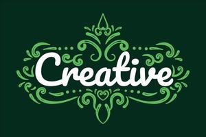 Creative Hand Lettering vector design