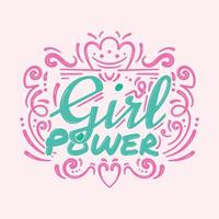 Girl Power Hand Lettering vector design