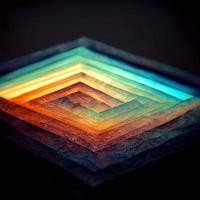 Abstract fractal light gradient multicolored photo