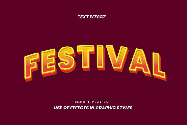 Effect Text Stickers with 3D Letters.