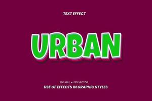 Effect Text Stickers with 3D Letters. vector