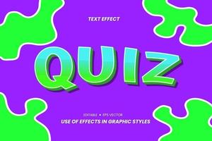 Effect Text Stickers with 3D Letters. vector