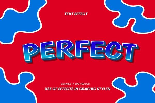 Effect Text Stickers with 3D Letters.