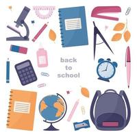 back to school kit vector