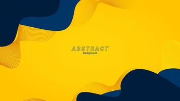 Yellow abstract minimalist elegant wave background vector