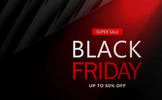 Black Friday Sale. Banner, poster, logo on dark background vector