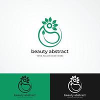 nature logo vector. person and leaf symbol. vector