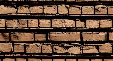 Brown brick wall texture grunge background photo