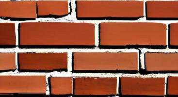 Red brick wall seamless background photo