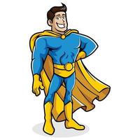 Superhero vector character illustration