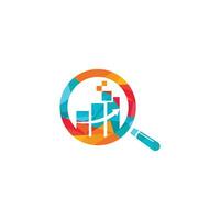 Data analytics logo design. growth arrow logo design for data finance  investment 26513630 Vector Art at Vecteezy