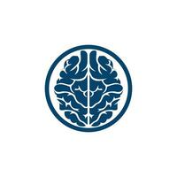 Creative brain logo design. Think idea concept.Brainstorm power thinking brain Logotype icon. vector