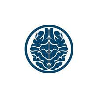 diseño creativo del logotipo del cerebro. Piense en el concepto de idea. Lluvia de ideas icono de logotipo de cerebro de pensamiento de poder. vector