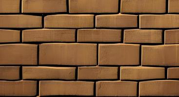 Brown brick wall seamless background - texture pattern for continuous replicate. photo