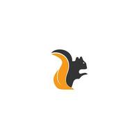 Squirrel vector logo design. Chipmunk logo design.