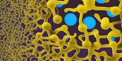 Virus background with disease cells photo