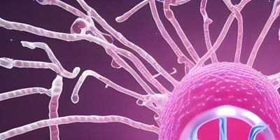 Virus background with disease cells photo