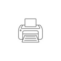 Printer icon design illustration vector