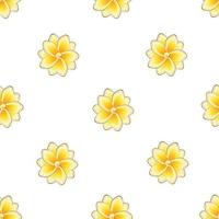 hermosas flores amarillas abstractas vector de fondo decorativo patrón floral tropical transparente de moda. fondo floral. trópicos exóticos. diseño de verano. papel pintado decorativo. imprime textura