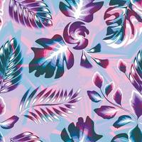 abstract texture seamless pattern with tropical monstera palm and colorful foliage. Colorful stylish floral. Floral background. Exotic tropic. Summer design. fashionable print. autumn. spring. nature
