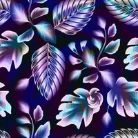 patrón tropical abstracto sin costuras con monstera colorida, hojas de palma y follaje sobre fondo de gerunge. colorido floral con estilo. fondo floral. trópico exótico. diseño de verano. primavera. otoño. otoño vector