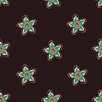 abstract flower background vector decorative seamless tropical floral pattern fashionable on dark background. Floral background. Exotic tropic. Summer design. nature wallpaper. prints texture design