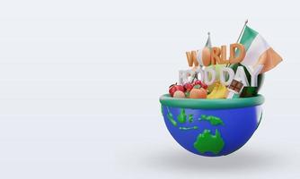 3d World Food Day Ireland rendering right view photo