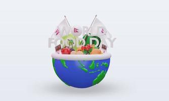 3d World Food Day Nepal rendering front view photo