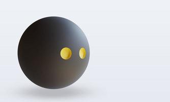 3d Sport Ball Squash ball rendering left view photo