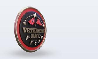 3d Veterans day Albania rendering left view photo