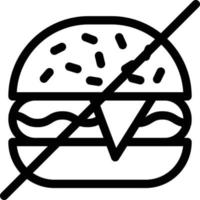 ilustración de vector de hamburguesa en un fondo. símbolos de calidad premium. iconos vectoriales para concepto y diseño gráfico.